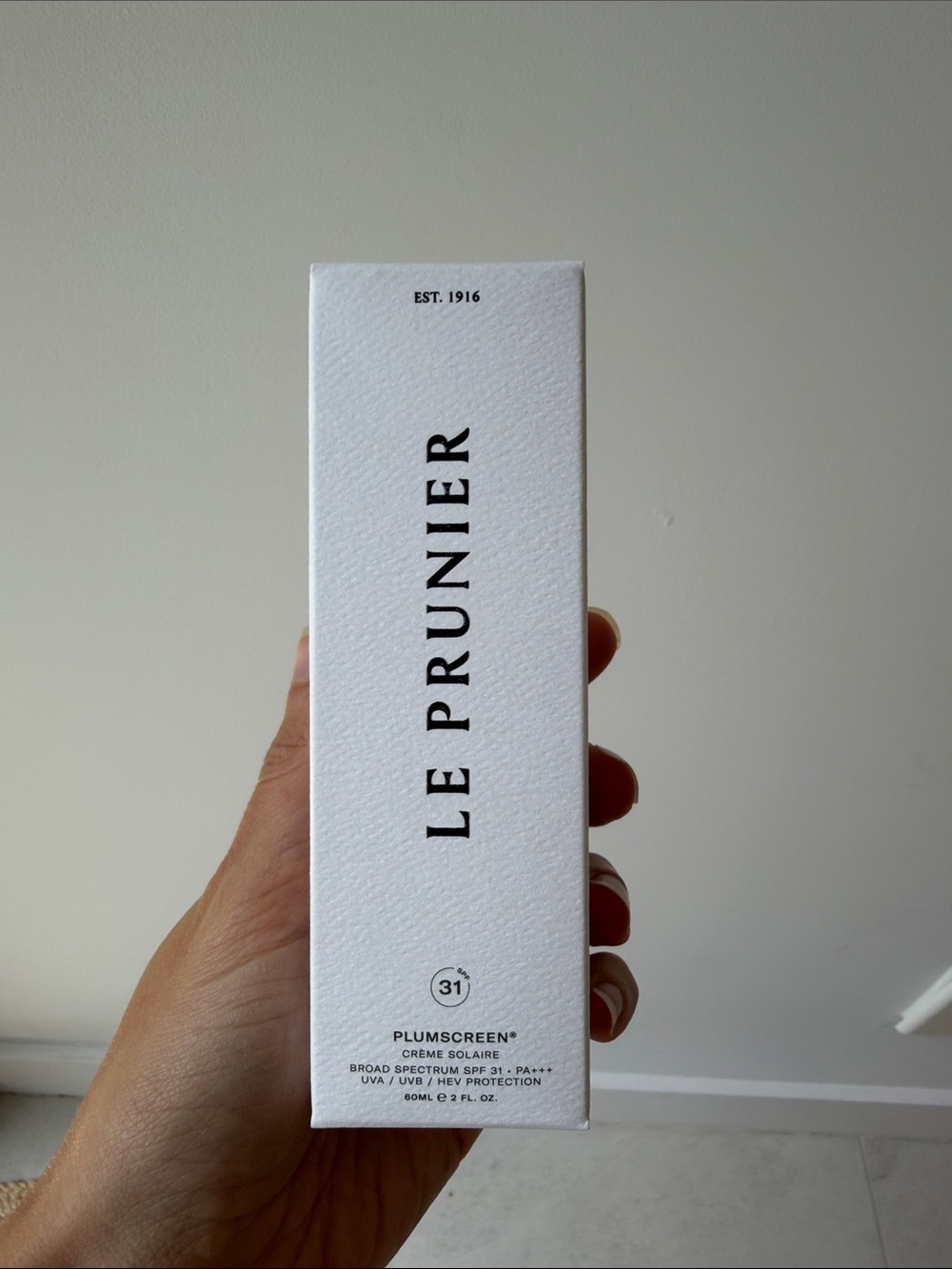 Le Prunier Plumscreen SPF 31 Lightweight Primer Cream - White UNUSED